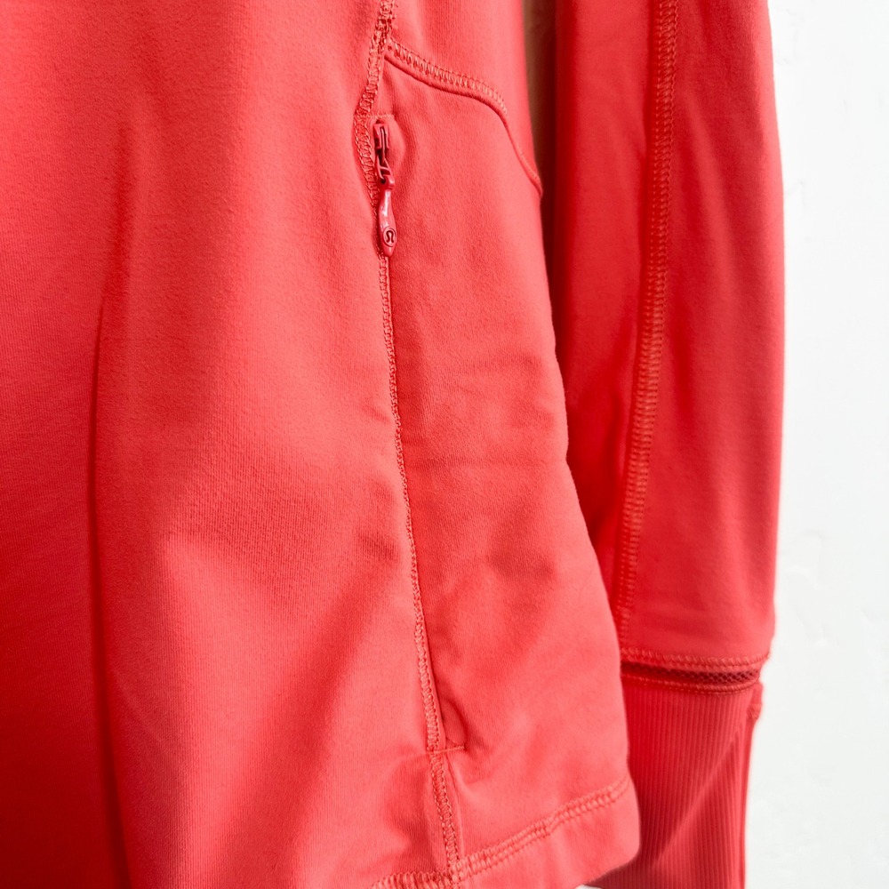 Lululemon | Race With Grace 1/2 Zip II Base Layer Athletic Jacket in Atomic Red - Picture 8 of 10